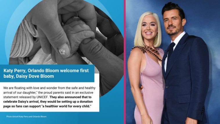 Katy Perry and Orlando Bloom welcome first baby, Daisy Dove
