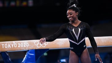 Simone Biles Yurchenko double pike and and wins Olympic gold medals in Tokyo