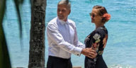 George Clooney and Julia Roberts On Set In Queensland