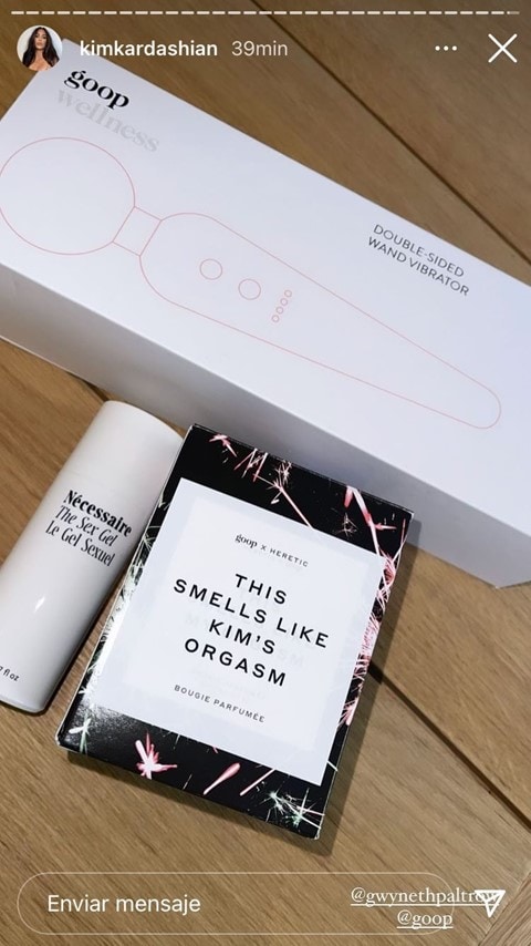 Kim Kardashian actually gave her an Instagram shout-out when she received a Goop vibrator, lube And a scented candle awhile back